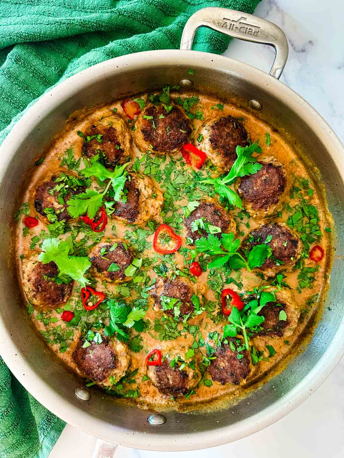 Red Curry Turkey Meatballs
